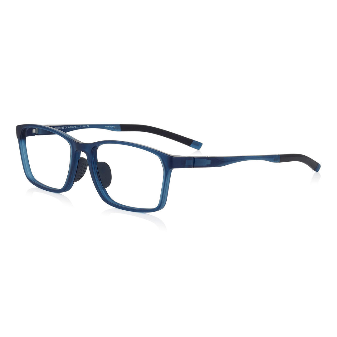 OWNDAYS | MOVE Matte Navy Full Rim Rectangle left side